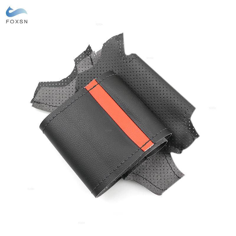 For BMW 3 5 Series E36 E46 E39 1995-2003 X3 E83 X5 E53 2000 2001-2006 Car Accessories Interior Steering Wheel Cover Leather Trim