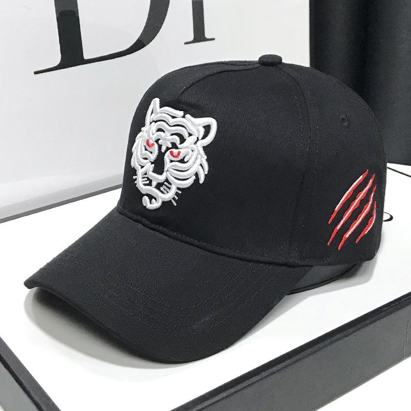 Unisex Cotton Tiger Embroidery Baseball Cap Men Women Hip Hop Hat Leisure Trucker Caps Outdoor Adjustable Snapback Hats Gorras