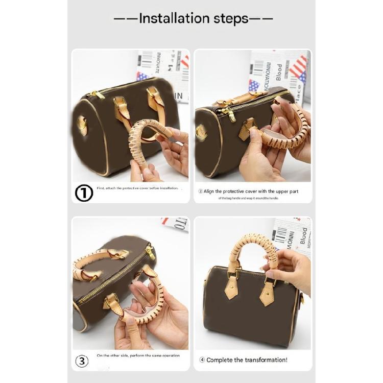 1 pár koženého obalu na rukojeť kabelky pro 20 25 30, Chránič úchopu tašky, Polštářek na popruh peněženky pro nákupy a cestování