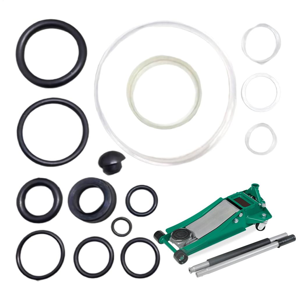 Floor Jack Seal Kit, Floor Jack Replacement Parts, Complete Set of O-Ring Horizontal Jack