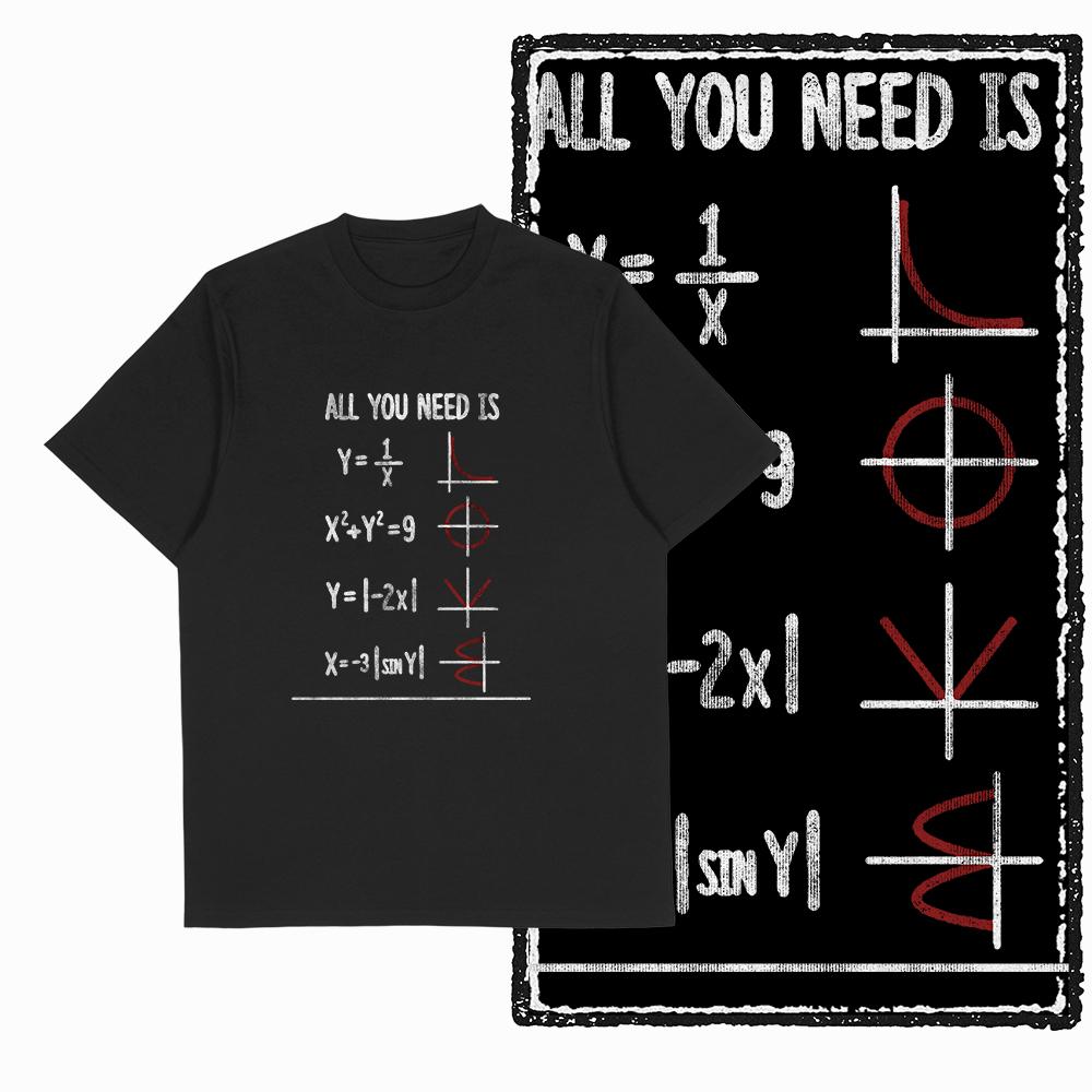Coolmind SC 100% Cotton math lover pai Graphic T shirt fo men Cool math Big Size vintage BLACK men's novelty tee shirt