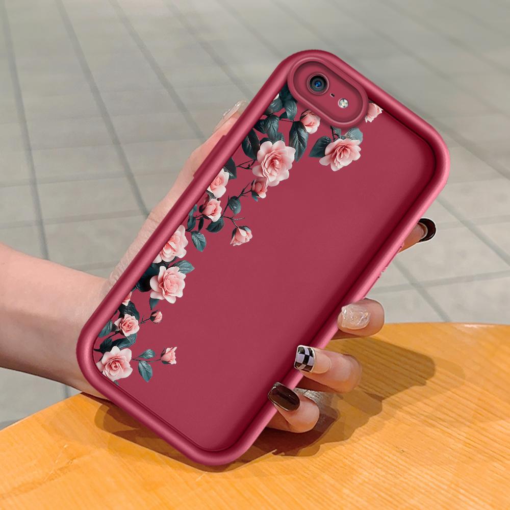 Mäkký silikónový štvorcový rebrík so vzorom tlače Kryt telefónu Plný kryt fotoaparátu Ochranné gumené puzdro odolné voči nárazom pre iPhone Infinix Tecno OnePlus