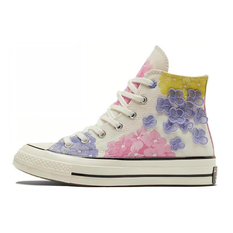 

Converse 1970s Chuck Taylor All Star Lace-up High Top Espadrille Women s Floral Yellow Purple 36.5