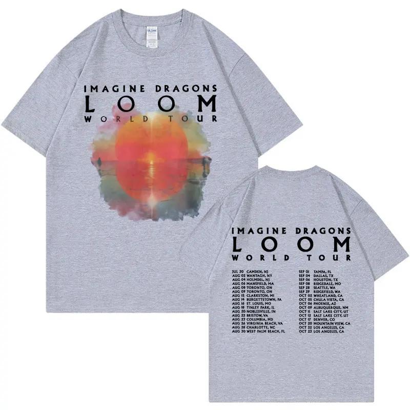 Loom 2024 Tour T Shirt Imagine Concert Dragons 2024 New Album Tshirts Men Women Fashion Vintage Short Sleeve Tshirt Streetwear