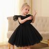 Little Girls Princess Tulle Flying Sleeve Flower Girl Party Performance Dress Gown