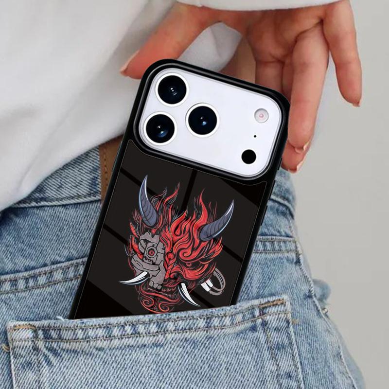 Hannya Demon Oni Phone Case for iPhone 16e 15 14 13 12 17 Pro Max Plus Air 17pro Cover Coque