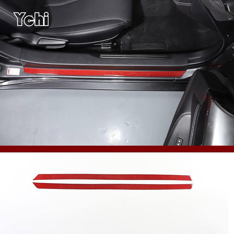 Red Soft Carbon Fiber For Mazda MX-5 NC 202016-2026 Car Center Control Interior Sticker Car Modification Accessories