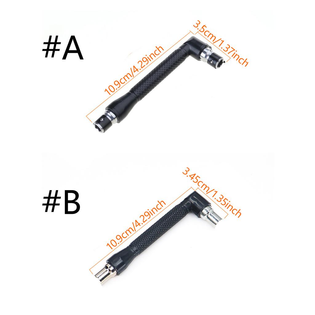 Double Head L Shaped Mini Socket Wrench 1/4inch 6.35mm Screwdriver Bits Key Utility Tool Screwdriver Bit Drill Tool