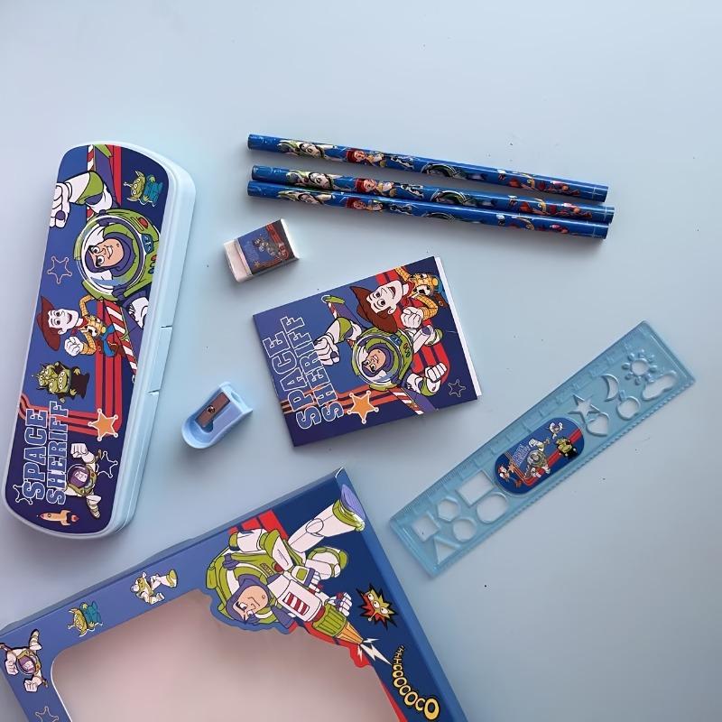Disney Stationery Set Including Cartoon Design Gift Box Notebook Pencil Ruler Marker Box Etc Creative Art Supplies and Office Supplies Gift Set