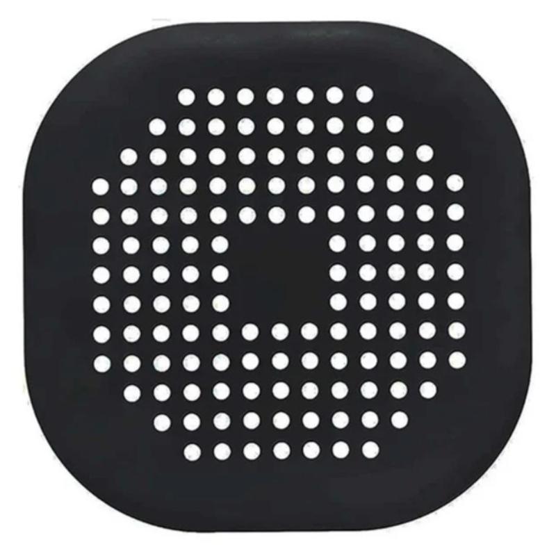 Durable Silicone Square Shower Drain Cover Prevents Sink Clogging, Shower Drain Strainer, Adsorption Sink Strainer, Convenient