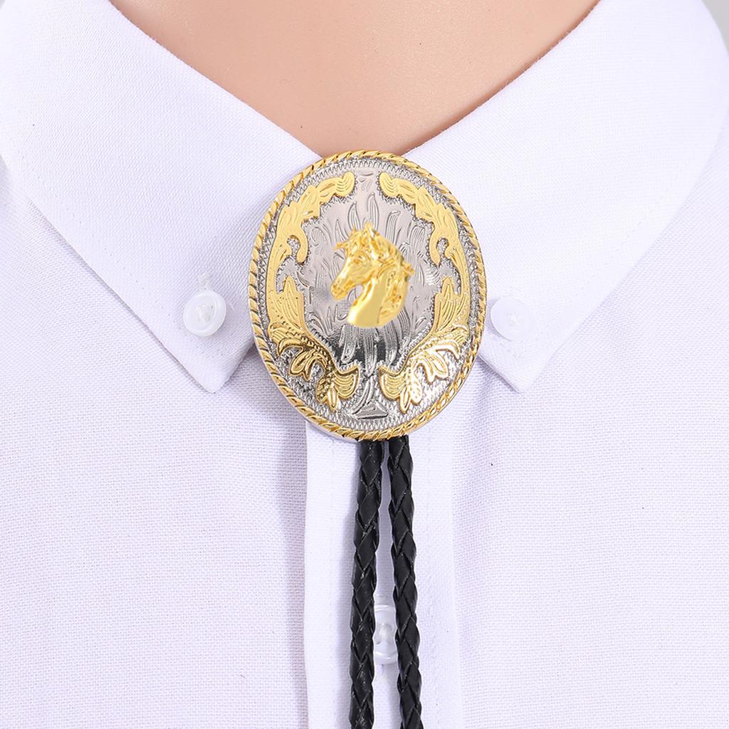 Adjustable Necktie Distinctive Men Leather Bolo Tie Minimalists Styles Bolo Tie for Western Outfits