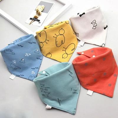 5 Pz/lotto Bavaglini Triangolo di Cotone Bandana Bavaglini Doppio strato Bambino Dribble Bavaglino Neonato Panno Assorbente Infantile Roba per bambini