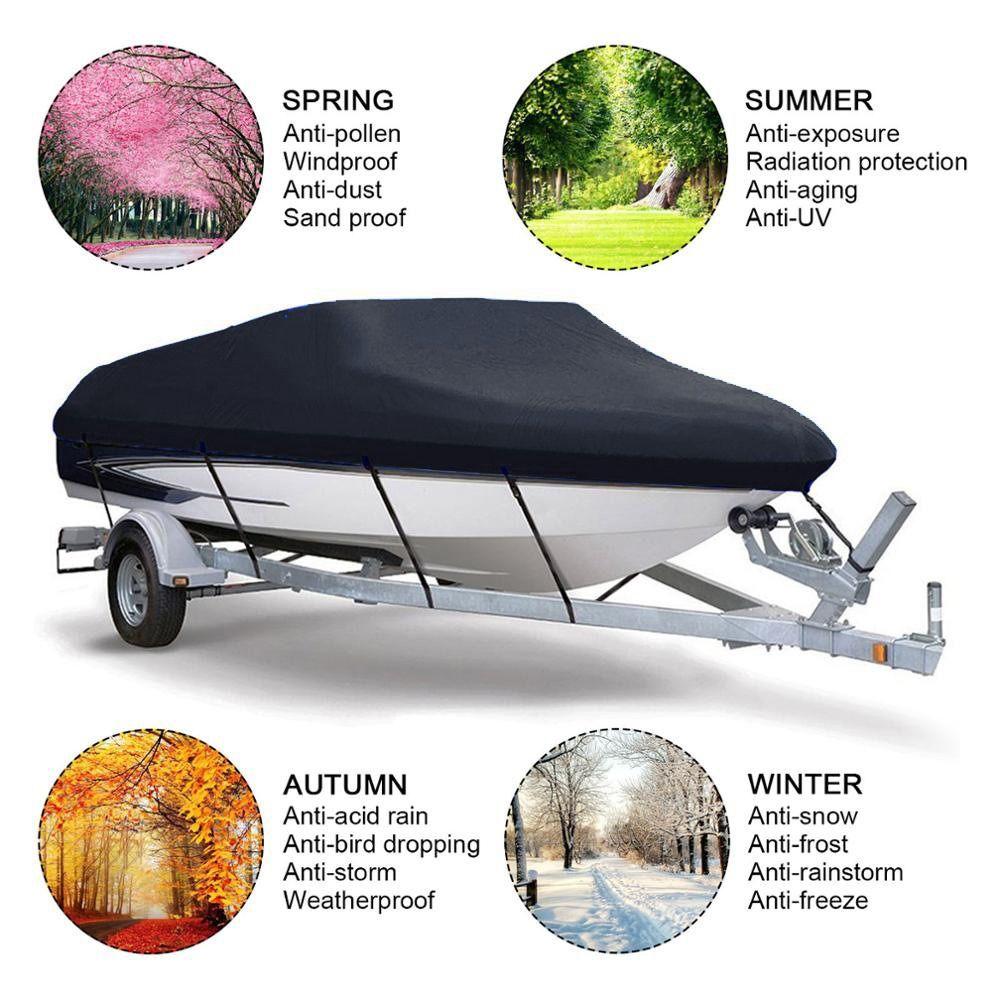 V-shaped V-shaped Yacht Cover Anti-UV Waterproof Boat Cover Ship Body Protective Cover  Seaside