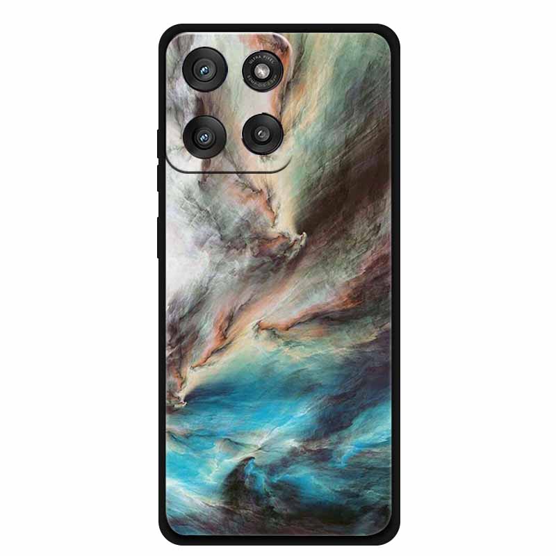 For Motorola Edge 60 Stylus Case Marble Painted Silicone Back Cover Case for Edge 60 Stylus Case Back Coque Edge 60 Stylus Cases