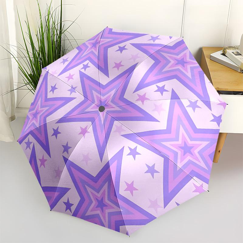 

1pc Starburst Automatic Opening/Closing Umbrella with Operation & Windproof Canopy - Folding Design, Holiday Gift yy260225161