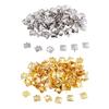 100x Square Metal Rivets DIY Jewelry Pyramids , Sliver