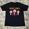 VTG Foster The People Band Schwer Baumwolle Schwarz S-5XL T-Shirt AG832