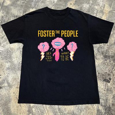 VTG Foster The People Band Heavy Cotton Black S-5XL T Shirt AG832