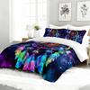 3PC Galaxy Dreamcatcher Bedding Set Bohemian Duvet Cover with 2 Pillowcases for Dreamy Bedroom Or Guest Room Decor