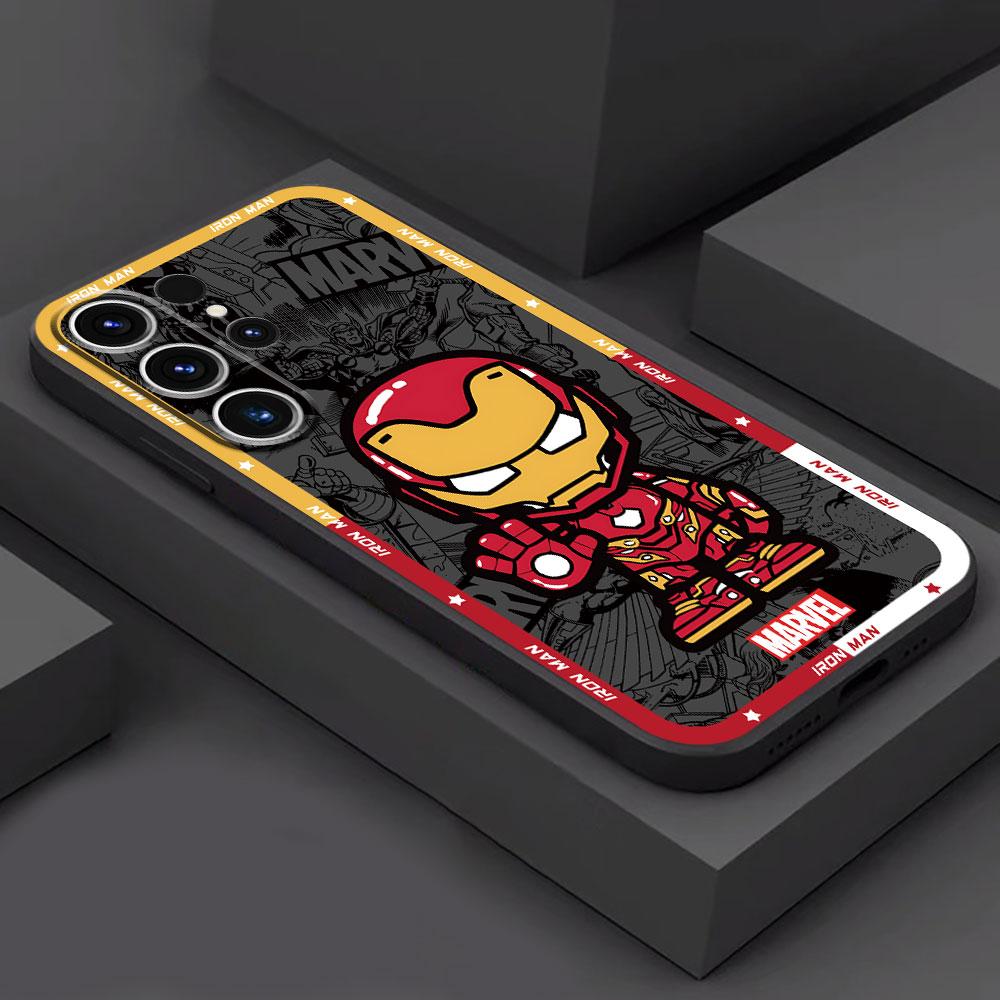 Phone Case for Samsung Galaxy S24 S22 Plus S23 S8 S9 S10e S20 FE S21 Ultra 5G S10 Marvel Spider Man Venom Cover Black Soft