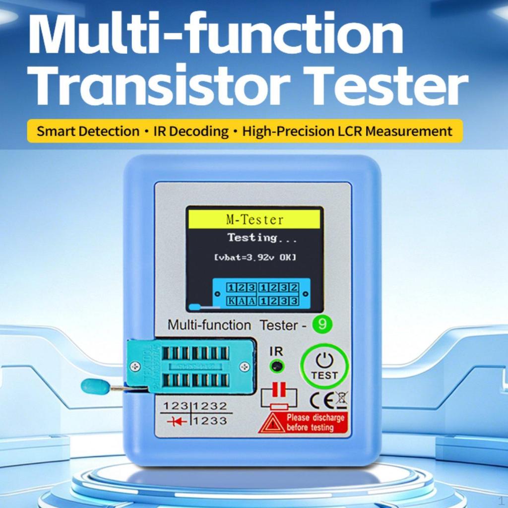 Multifunction Meter Display Versatile Portable Automatic Checker for Triode Resistor
