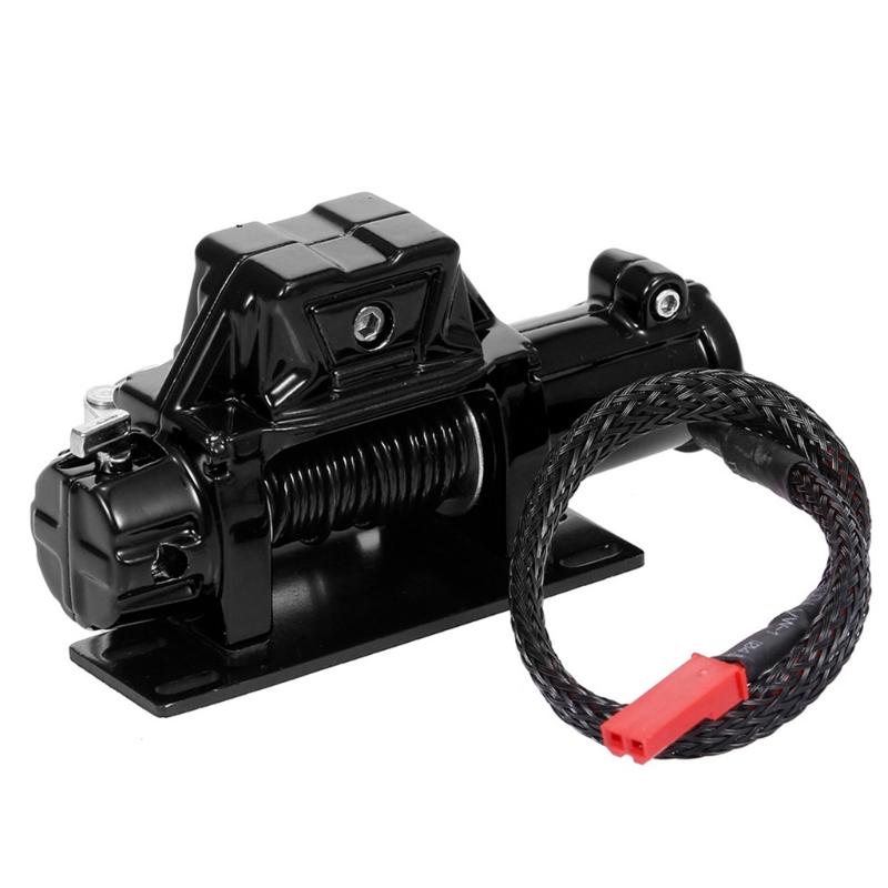 Metal Steel Wire Automatic Simulated Winch, RC Crawler Winch, Metal Winch Capstan for RC Crawler Car 1/10 TRX4 D90 SCX10
