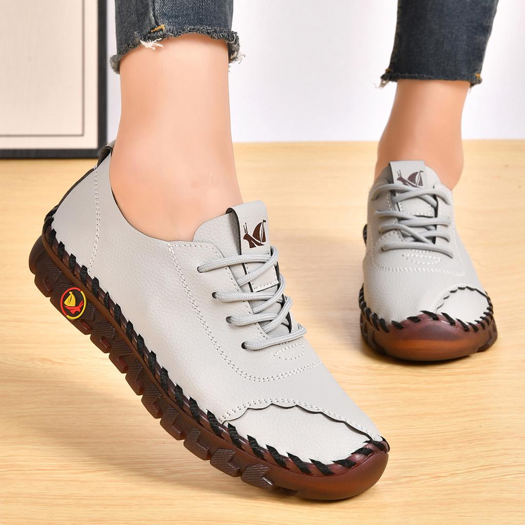 20252025 Popular Beef Tendon Soft-soled Mother Shoes Autumn New Women's Shoes Flat-soled Non-slip Casual Shoes