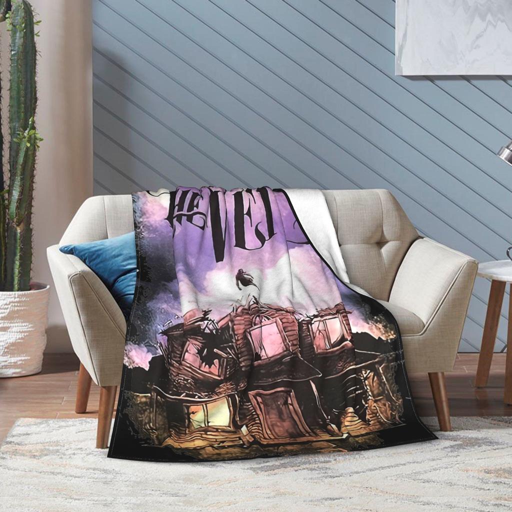 Vintage Pierce the Veils Rock Music Band Blanket Multiple Sizes Soft Fuzzy Plush PTV Punk Throw Blankets for Sofa Couch and Bed