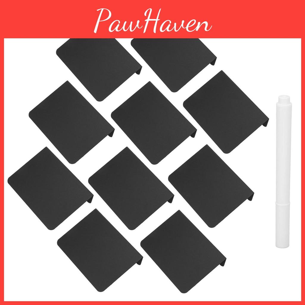 10pcs Display Mini Chalkboard Set Black Chalkboard Buffet Signs For Wedding Manicure Store