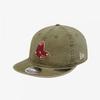 New Era Boston Red Sox Pigment Gewassen Retro Kroon Strapback Kaki 15131617