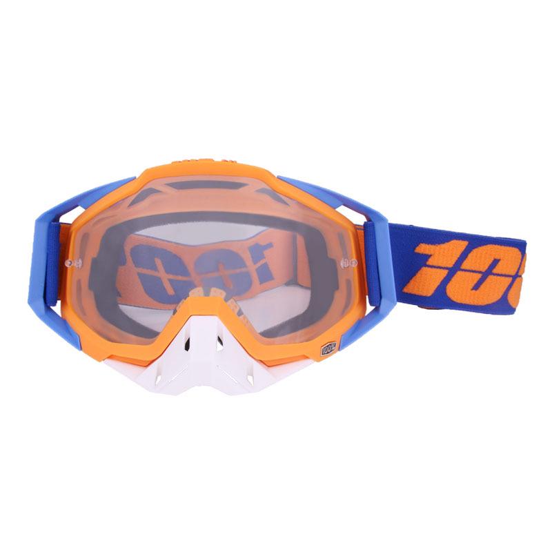 100 Off-Road Motorcycle Goggles with Nose Guard & Windshield Protection for Adults