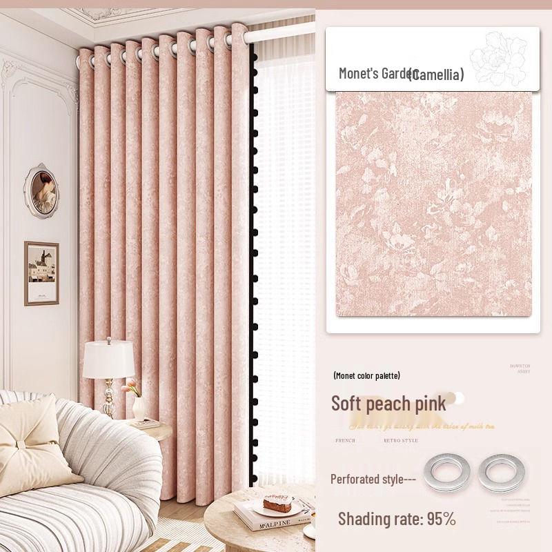 Downton Abbey Jacquard Blackout Curtains - Retro French Light Luxury Style (2026)