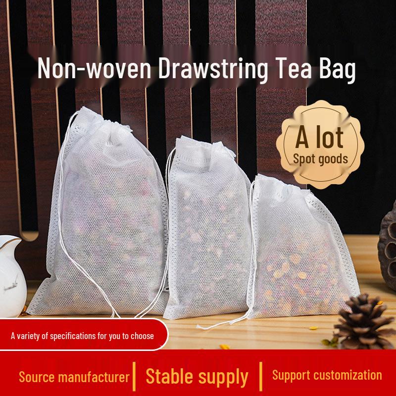 High-Temperature Resistant Non-Woven Fabric Spice Bag with Drawstring