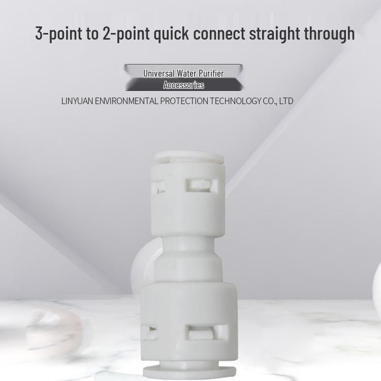 2-Minute Quick Connect Adapter for Water Purifiers, Fits 3-to-2 PE Pipe Fittings