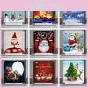 Santa Claus Christmas Shower Curtain With Hooks Waterproof And Durable