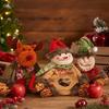 Zipper Santa Claus Bag Large Capacity Xmas Candy Bag Practical Holiday Packaging Bag  Holiday Party