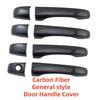 New Car ABS Chrome Piano Black Carbon Accessories For Chrysler 300 300C    Door Handle Bowl Cover Trim Paste Style