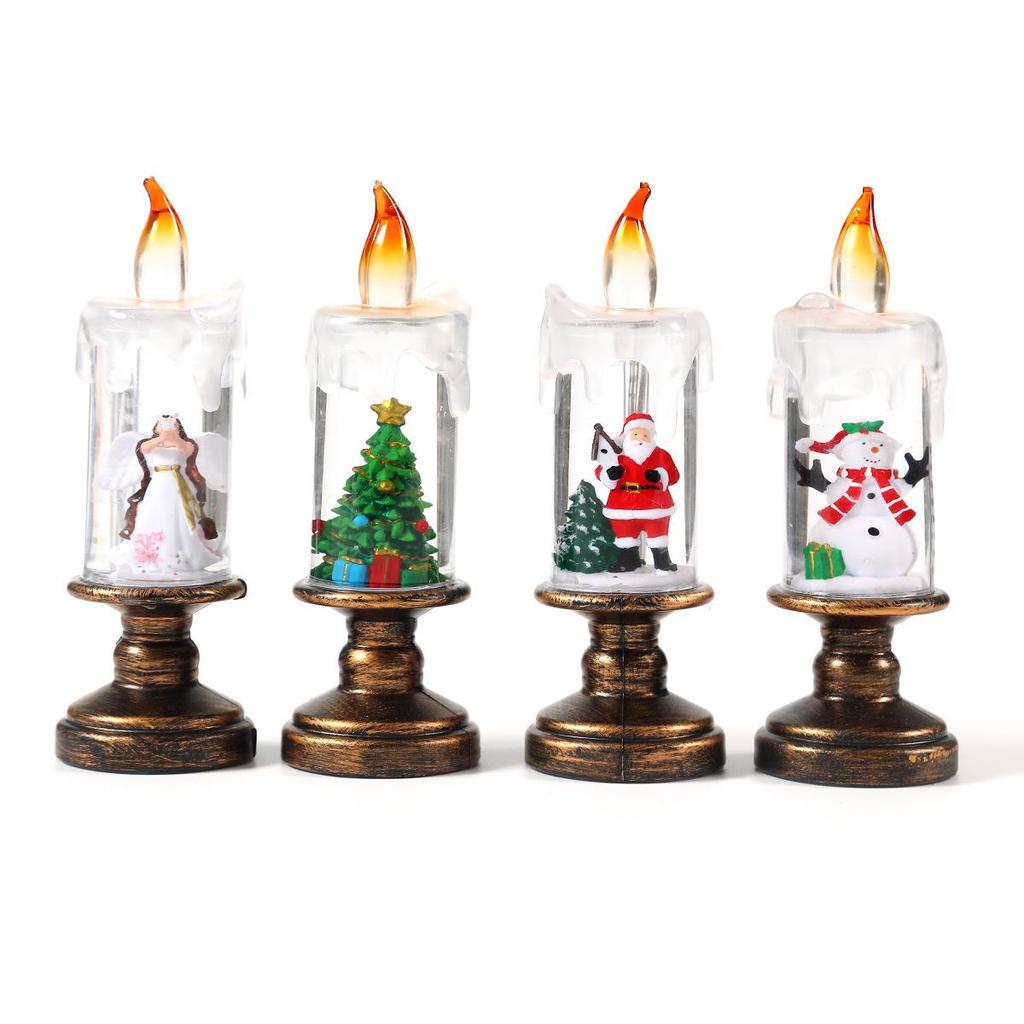 Festive Snowflake Candle Lights: Creative Crystal Ball Christmas Decor & Gifts