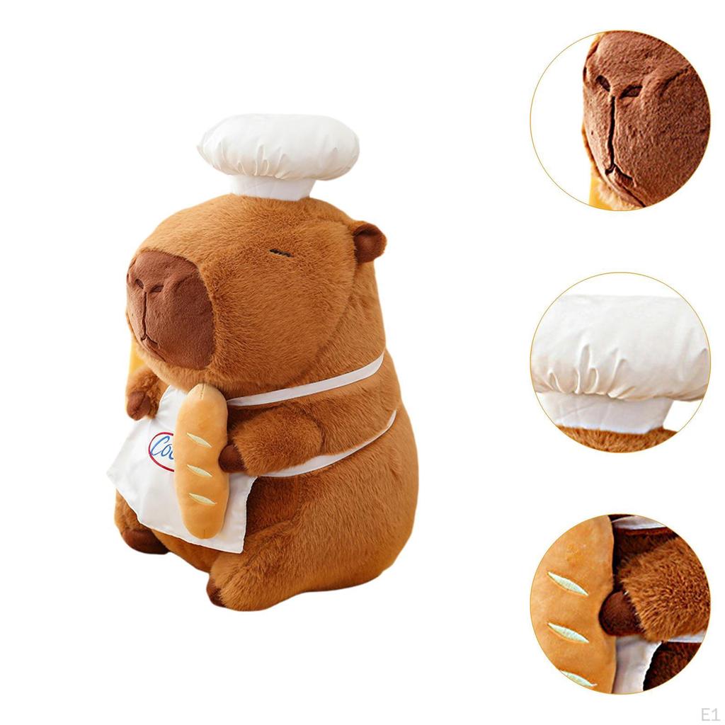 Capybara Plush Doll Chef Toy Stuffed Animal for Kids Adults