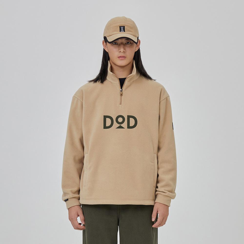 Dod Micro Fleece Basic Anorak - Tan