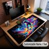 Soccer Theme Custom Mouse Pad Personalized With Name Text Customized Desk Mat For Office Home Decor