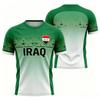 Irak reprezentacja letnia męska koszulka piłkarska i T-shirt w stylu druku 3D, luźne i wygodne, odpowiednie do noszenia na co dzień ...