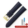 For Fossil Fs4813 Fs4735 Q Smart Series Men's Genuine Cow Leather  Sweatproof Breathable Watchbands with Needle Buckle  22 24mm
