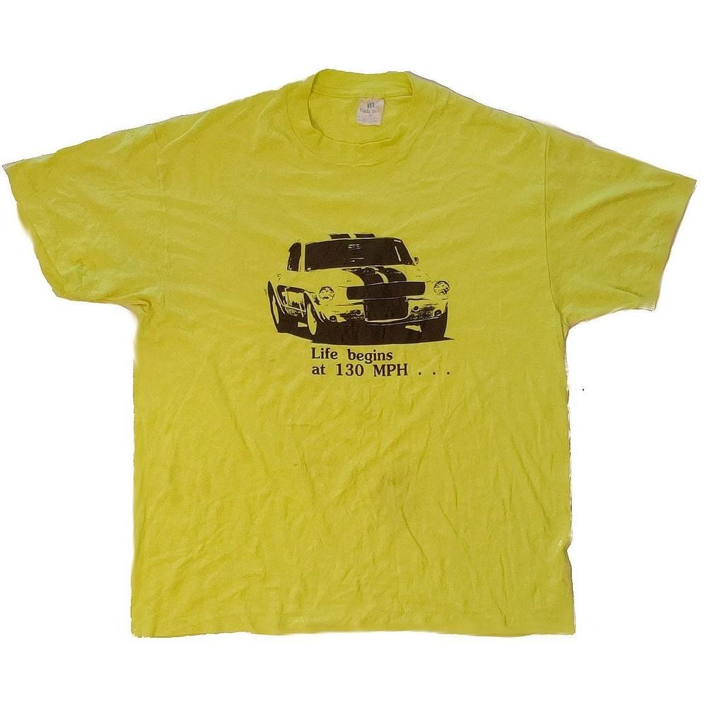 Life Begins at 130 MPH T-Shirt - XL Unisex T-Shirt M