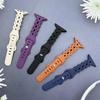 For Applewatch10 Apple Watch with iwatch9876SE Hollow Breathable Twist Silicone Sports