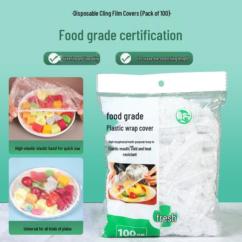 

Food-Grade Disposable Cling Film Covers for Refrigerators - Odor-Resistant, Fresh-Keeping, and Easy-to-Use