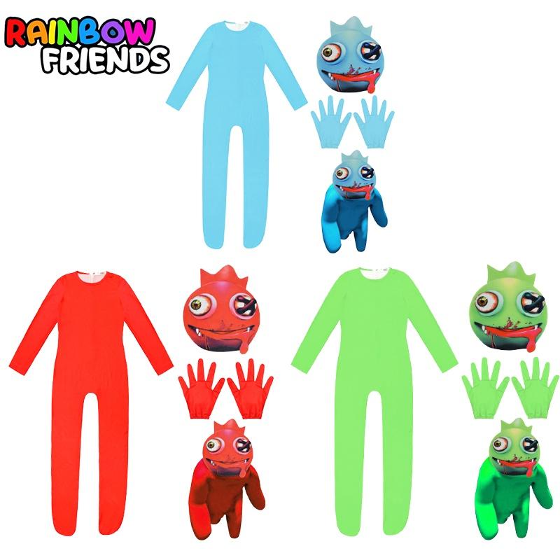 Roblox Rainbow Friends Cosplay Costume Jumpsuit Mask Suit For Kids Party Dress-up