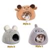 Thicken Hedgehog Hideout Nest Mouse Shaped Guinea Pig House Semi-enclosed Pet Cave  Sleeping Bag