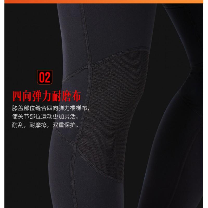 3MM Diving Suit Men's One-piece Hooded Thick Warm Front Zipper Snorkeling Surfing Jellyfish