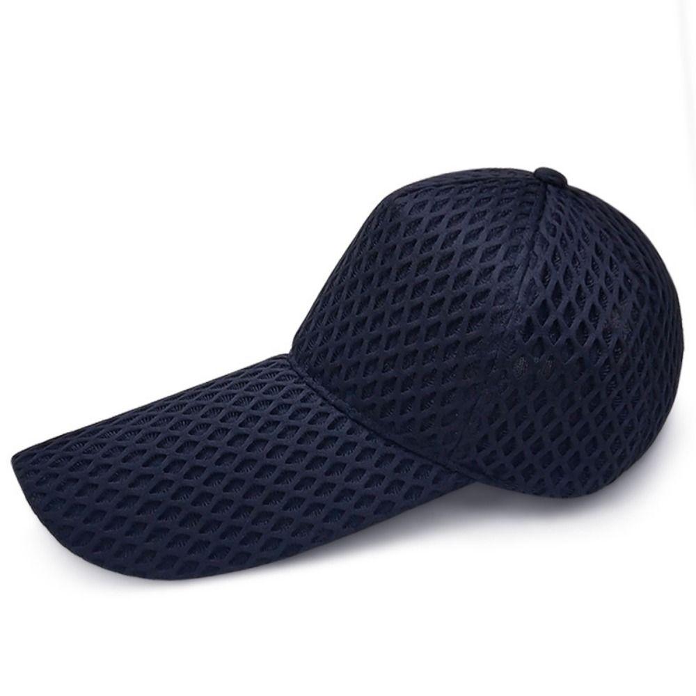 Breathable Wide Baseball Caps Mesh Cool Fishing Hat Portable Causal Sunshade  Large Head